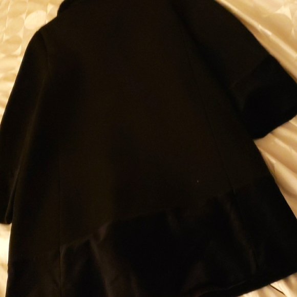 NWT Kate Spade Faux Fur Collar Velvet Trim Coat - Picture 11 of 13